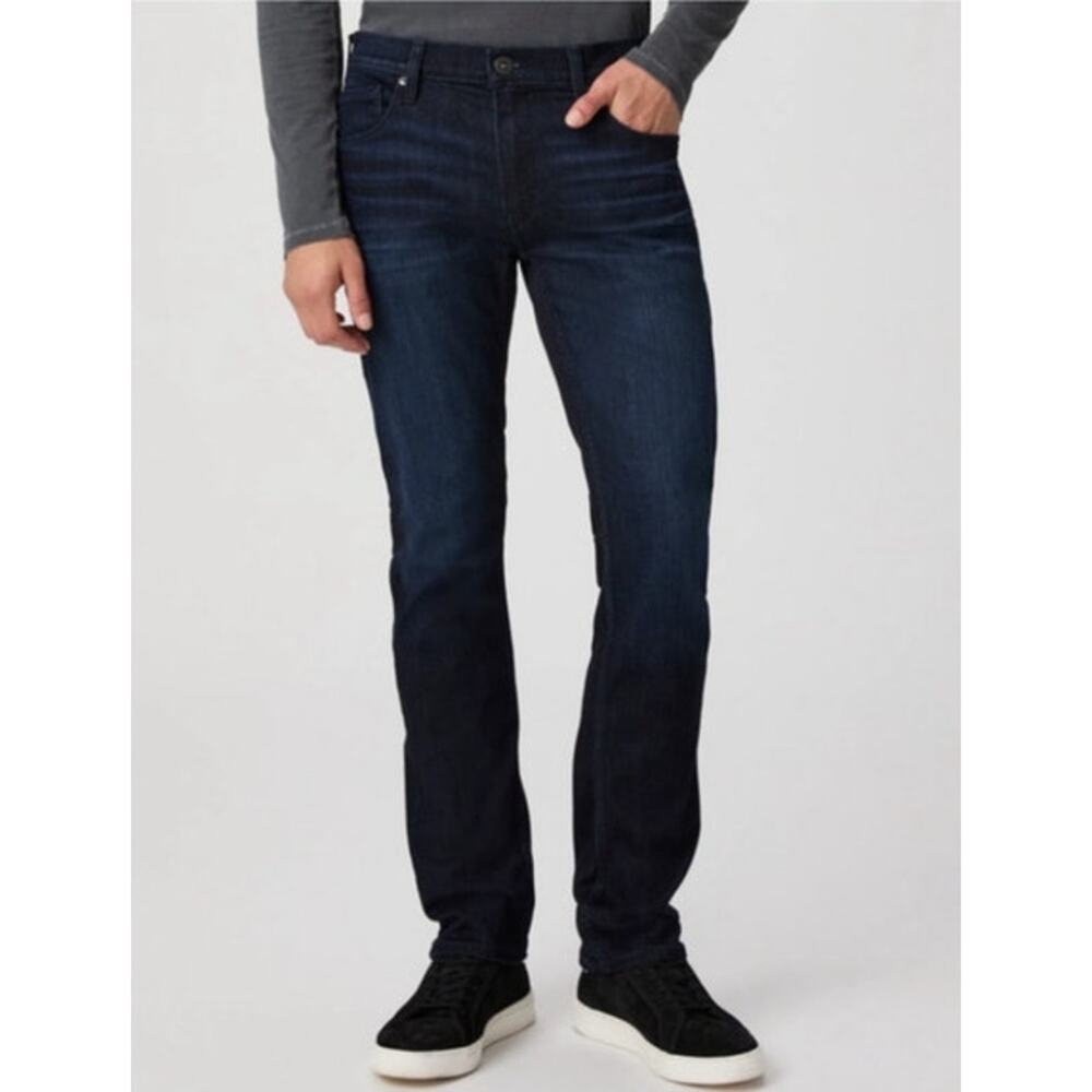 Paige Men's Federal Slim Straight Jeans Inkwell Dark Wash Blue Sz 32